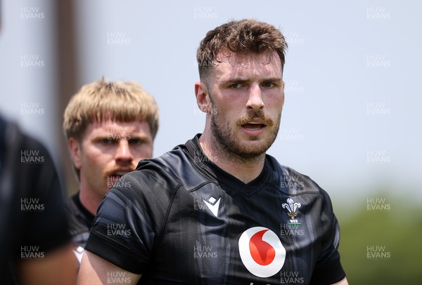 030725 - Wales Rugby Training ahead of their game against Japan on Saturday - James Ratti during training