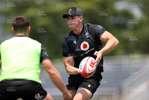 030725 - Wales Rugby Training ahead of their game against Japan on Saturday - Tom Rogers during training