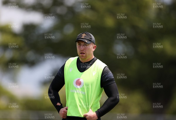 030725 - Wales Rugby Training ahead of their game against Japan on Saturday - Tommy Reffell during training