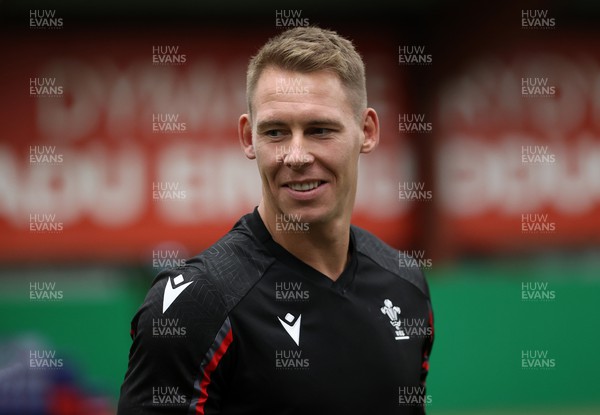 030823 - Wales Rugby Training in the week before their first Rugby World Cup warm up game with England - Liam Williams during training