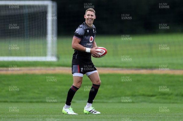 030823 - Wales Rugby Press Conference ahead of their Rugby World Cup warm up game against England - Liam Williams during training