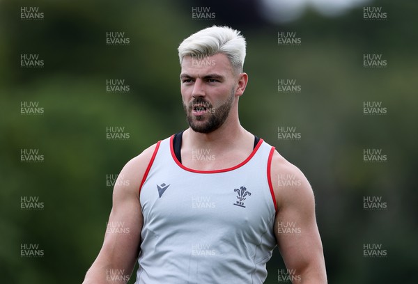 030823 - Wales Rugby Press Conference ahead of their Rugby World Cup warm up game against England - Johnny Williams during training