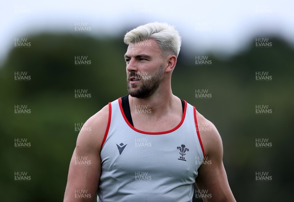 030823 - Wales Rugby Press Conference ahead of their Rugby World Cup warm up game against England - Johnny Williams during training