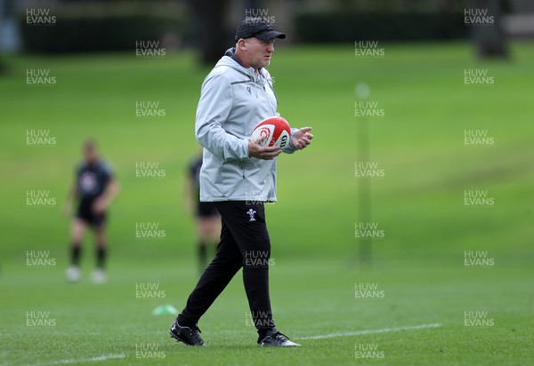 030823 - Wales Rugby Press Conference ahead of their Rugby World Cup warm up game against England - Skills Coach Neil Jenkins during training