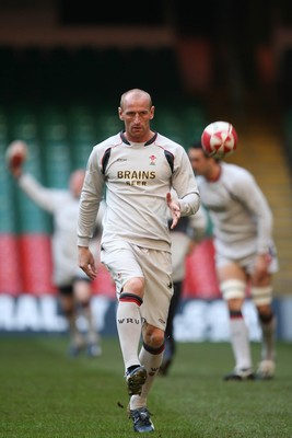 03.11.06...Wales Rugby Training, Millennium Stadium Wales Gareth Thomas during training 
