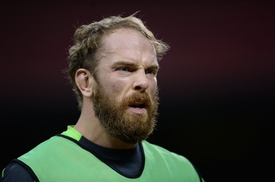 031114 - Wales Rugby Training -Alun Wyn Jones during training