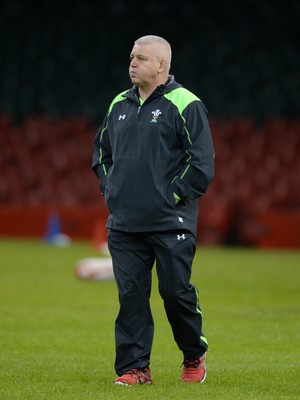 031114 - Wales Rugby Training -Warren Gatland during training