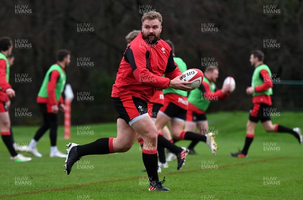 031220 - Wales Rugby Training - Tomas Francis during training