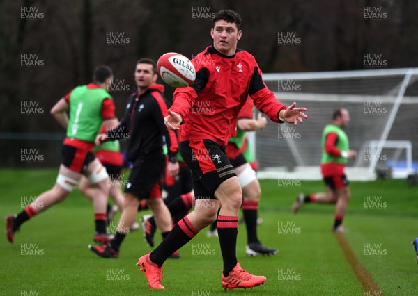 031220 - Wales Rugby Training - James Bothams during training