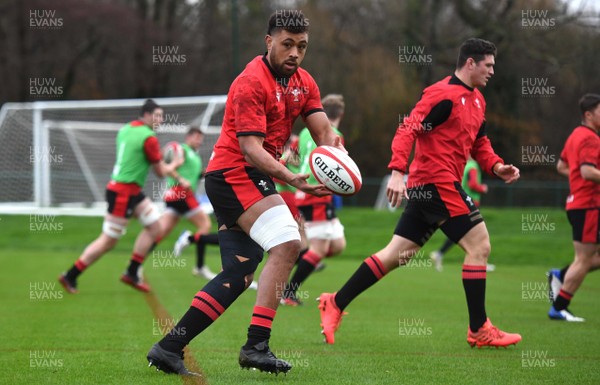 031220 - Wales Rugby Training - Taulupe Faletau during training