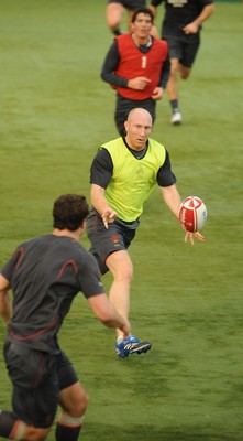04.02.08 - Wales Rugby Training - Tom Shanklin in action during training 