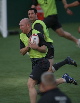 04.02.08 Wales Rugby Training,Cardiff... Tom Shanklin. 