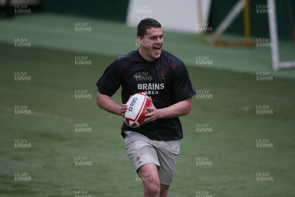 04.02.08 Wales Rugby Training,Cardiff... Ian Evans. 