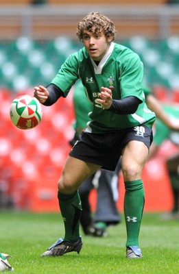04.02.09 - Wales Rugby Training - Lee Halfpenny at a training session ahead of his sides Six Nations match against Scotland 