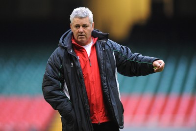 04.02.09 - Wales Rugby Training - Wales coach, Warren Gatland during training. 