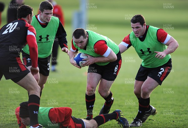 040213 - Wales Rugby Training -Ken Owens during training