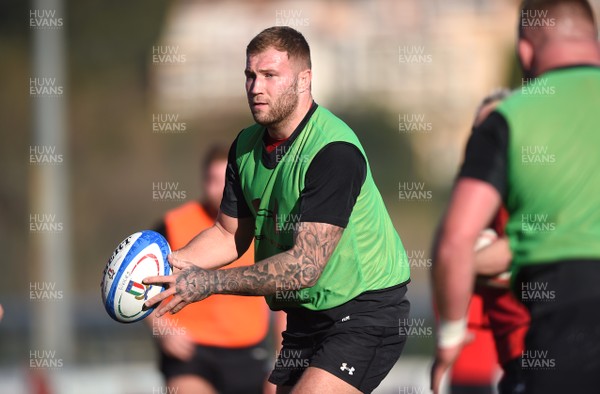 040219 - Wales Rugby Training - Ross Moriarty during training