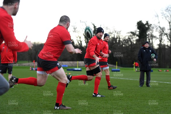 040220 - Wales Rugby Training - Justin Tipuric during training