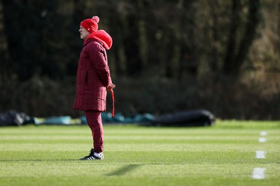 040226 - Wales Rugby Training ahead of their first Six Nations game against England - Steve Tandy, Head Coach during training