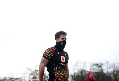 040226 - Wales Rugby Training ahead of their first Six Nations game against England - Kieran Hardy during training