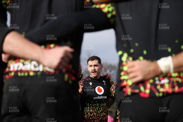 040226 - Wales Rugby Training ahead of their first Six Nations game against England - Tomos Williams during training