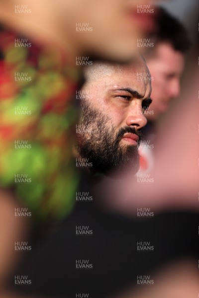 040226 - Wales Rugby Training ahead of their first Six Nations game against England - Josh Macleod during training
