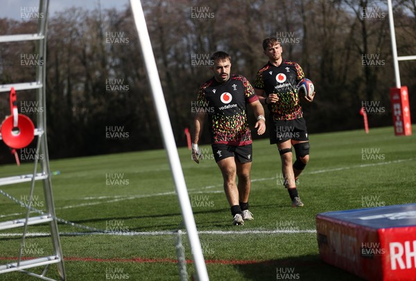 040226 - Wales Rugby Training ahead of their first Six Nations game against England - Liam Belcher during training