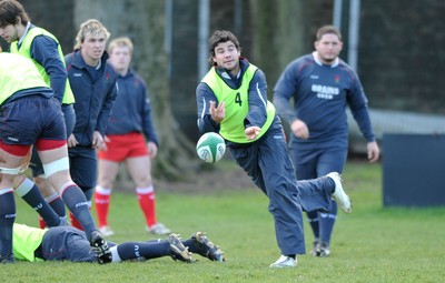 04.03.08 - Wales Rugby Training - Mike Phillips in action during training 