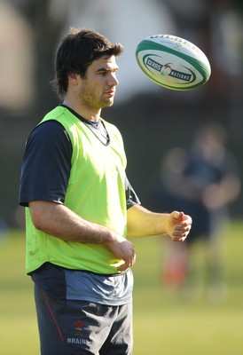 04.03.08 - Wales Rugby Training - Mike Phillips in action during training 