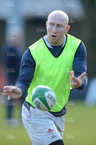 04.03.08 - Wales Rugby Training - Tom Shanklin in action during training 