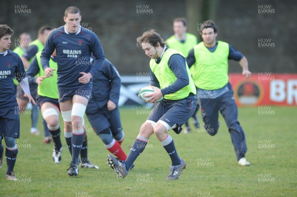 04.03.08 - Wales Rugby Training - Ryan Jones in action during training 