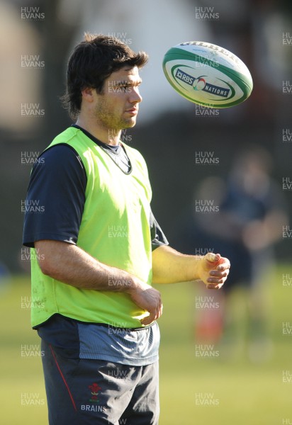 04.03.08 - Wales Rugby Training - Mike Phillips in action during training 