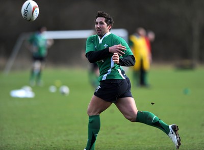 04.03.09 - Wales Rugby Training - Gavin Henson in action during training. 