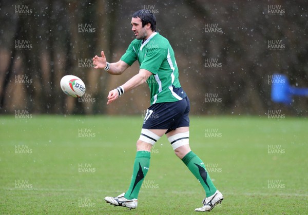 04.03.09 - Wales Rugby Training - Jonathan Thomas in action during training. 