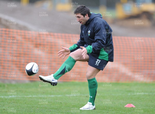 04.03.09 - Wales Rugby Training - Gavin Henson in action during training. 