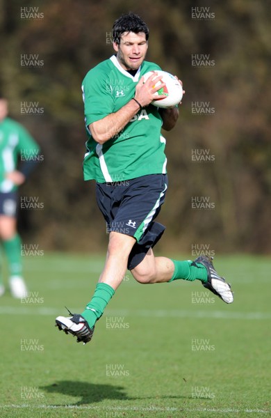 04.03.09 - Wales Rugby Training - Mike Phillips in action during training. 
