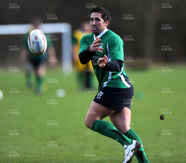 04.03.09 - Wales Rugby Training - Gavin Henson in action during training. 