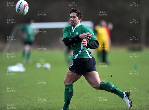 04.03.09 - Wales Rugby Training - Gavin Henson in action during training. 
