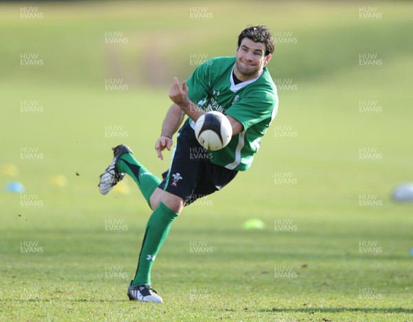 04.03.09 - Wales Rugby Training - Mike Phillips in action during training. 