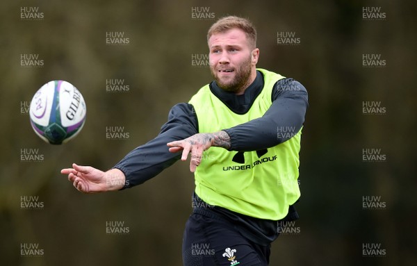 040319 - Wales Rugby Training - Ross Moriarty during training