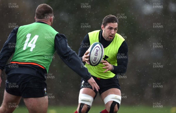 040319 - Wales Rugby Training - Josh Turnbull during training