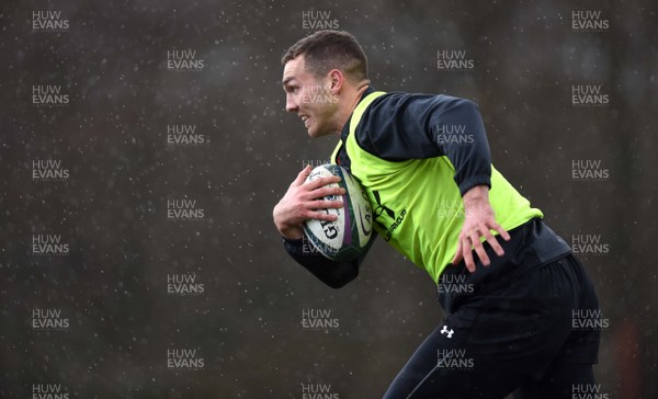 040319 - Wales Rugby Training - George North during training