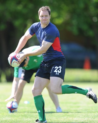 04.06.09 - Wales Rugby Training - Mark Jones in action during training. 