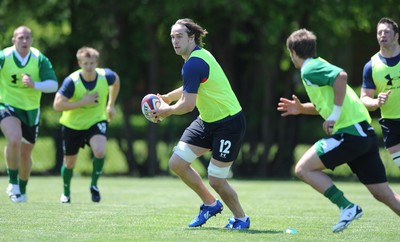 04.06.09 - Wales Rugby Training - Ryan Jones in action during training. 