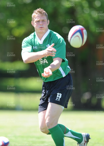 04.06.09 - Wales Rugby Training - Dafydd Jones in action during training. 