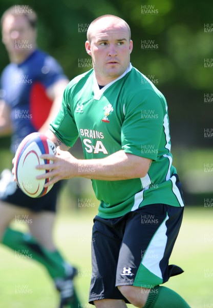 04.06.09 - Wales Rugby Training - Gareth Williams in action during training. 