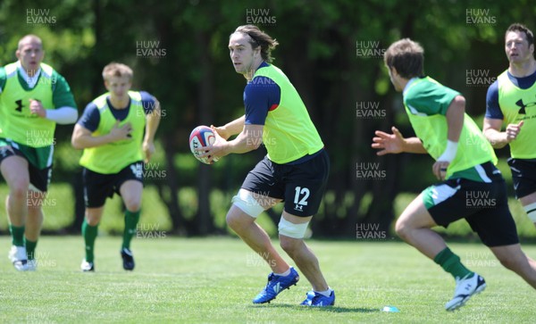 04.06.09 - Wales Rugby Training - Ryan Jones in action during training. 
