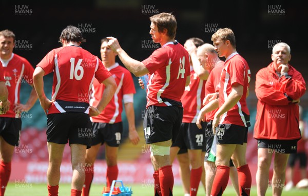 04.06.10 - Wales Rugby Captains Run - Ryan Jones during training. 