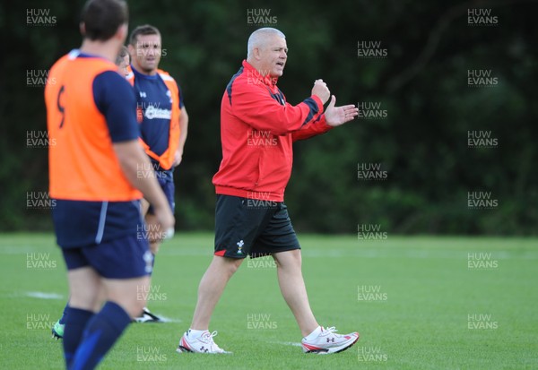 04.08.11 - Wales Rugby Training - Head coach Warren Gatland during training. 