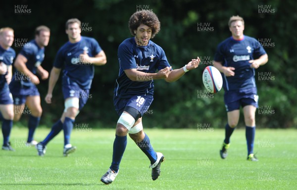 04.08.11 - Wales Rugby Training - Toby Faletau during training. 